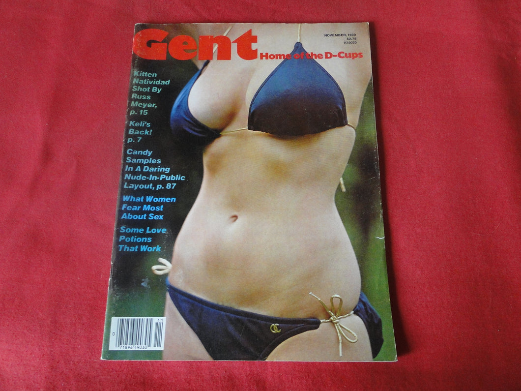 Vintage Nude Erotic Sexy Adult Big Tit Magazine Gent November 1980      P92