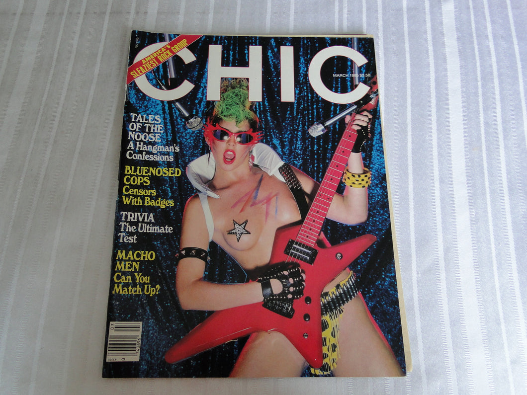Vintage Nude Erotic Sexy Adult Magazine Chic March 1985        101