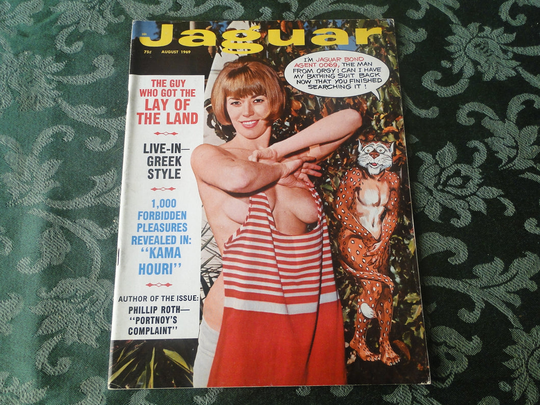 Vintage Nude Erotic Sexy Adult Magazine Jaguar August 1969       JB16