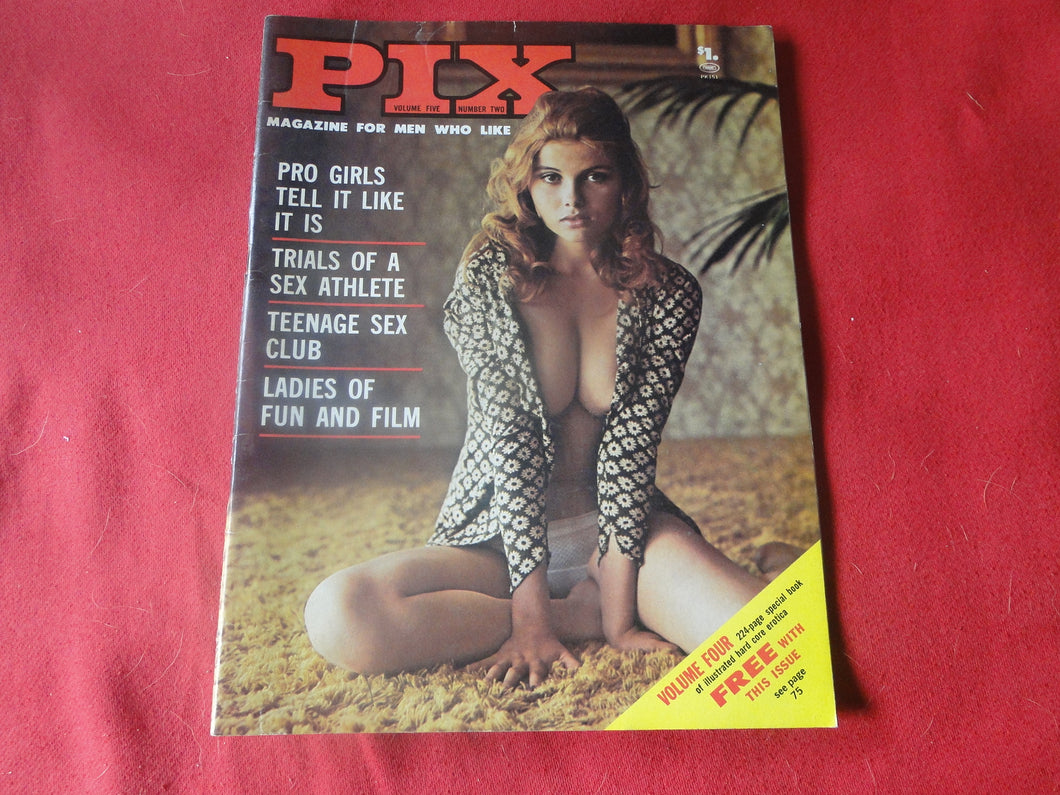 Vintage Nude Erotic Sexy Adult Magazine The New Pix August 1973      JB1a