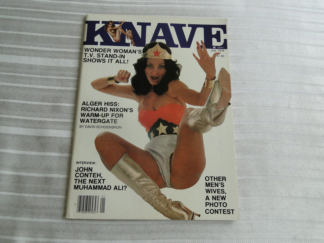 Vintage Nude Erotic Sexy Adult Magazine Knave January 1978     JB32