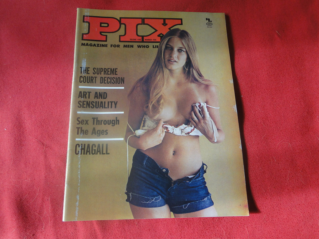 Vintage Nude Erotic Sexy Adult Magazine Pix 1974              JB1a