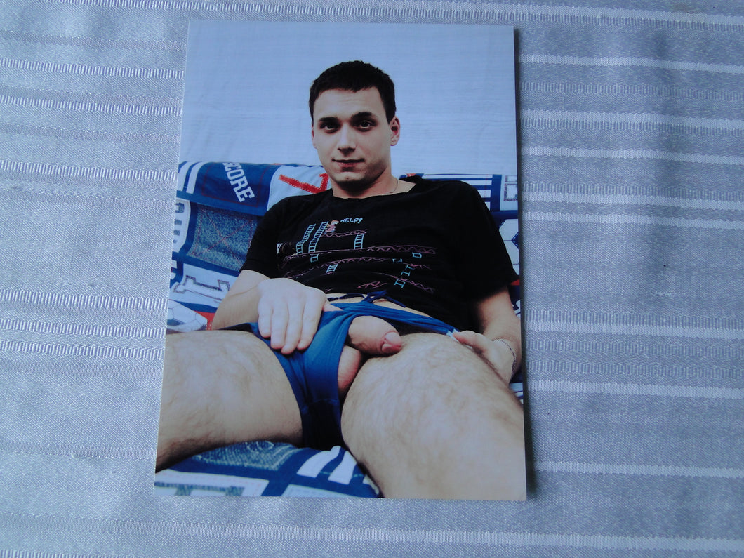 Vintage Gay Interest Nude Hot Hung Male Photo 5 x 7  Big Balled Stud    H41