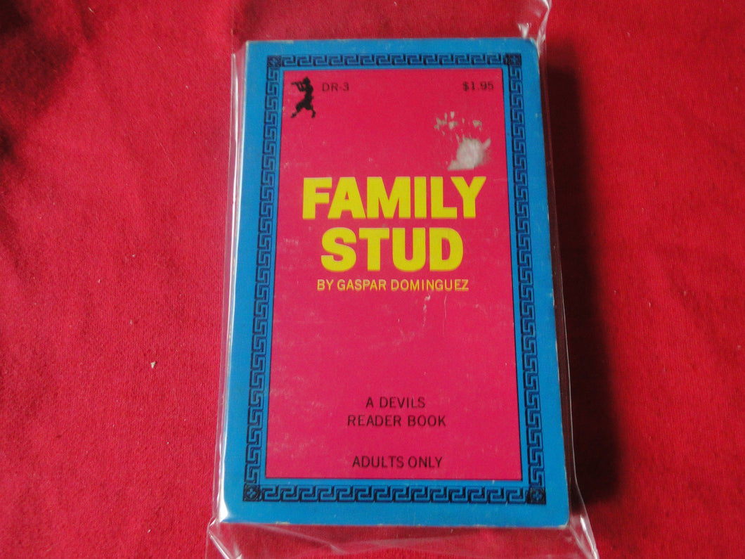 Vintage Adult Paperback Book Family Stud      G3