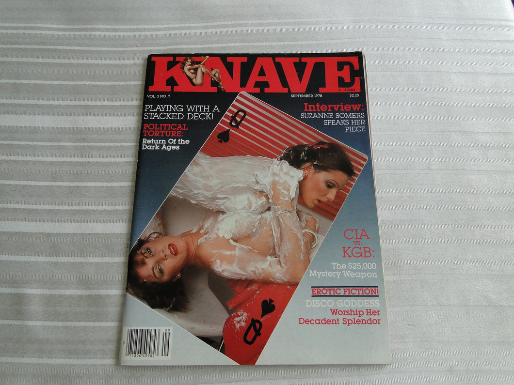 Vintage Nude Erotic Sexy Adult Magazine Knave September 1978    JB32