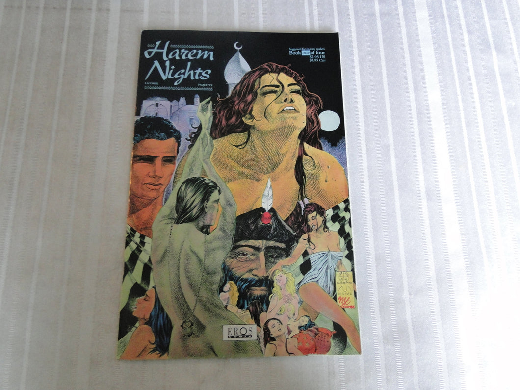 Vintage Nude Erotic Sexy Adult Comic Harem Nights Eros Comix Book One    146