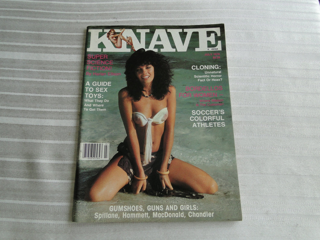 Vintage Nude Erotic Sexy Adult Magazine Knave July 1978    JB32