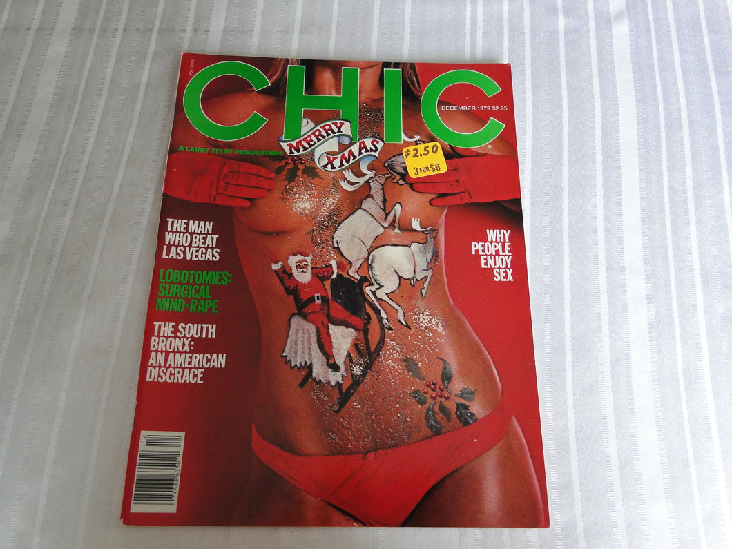 Vintage Nude Erotic Sexy Adult Magazine Chic December 1979       101