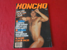 Load image into Gallery viewer, Vintage Adult Erotic Sexy Magazine Gay Interest Honcho May 1985      P111
