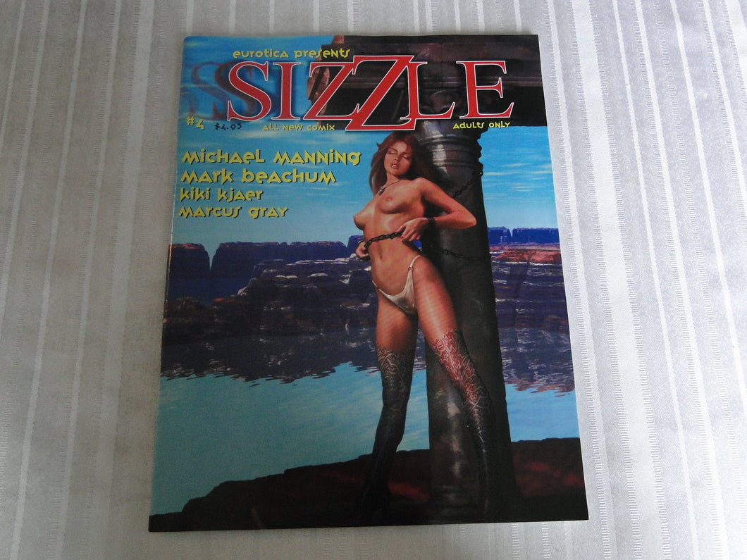 Vintage Nude Erotic Sexy Adult Comic Sizzle #4 Eurotica     146