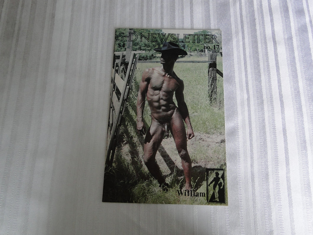 Vintage Adult Erotic Sexy Magazine/ Pamphlet Gay Interest S-D Newsletter No. 17  106