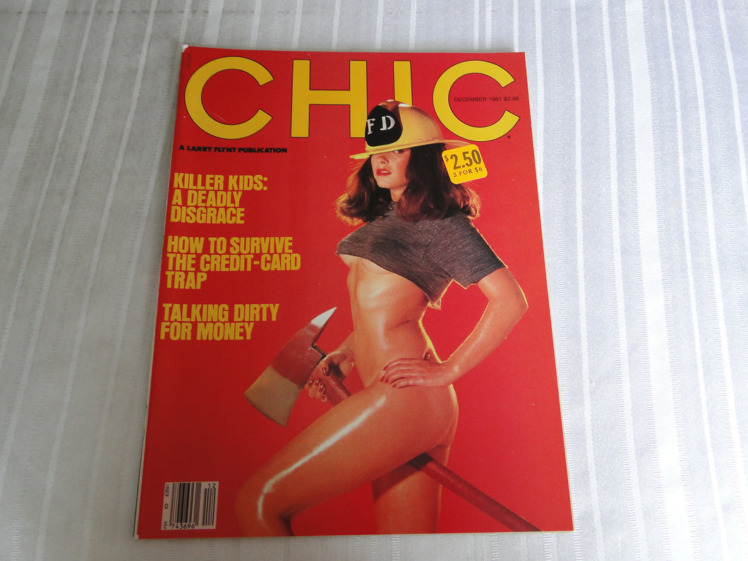 Vintage Nude Erotic Sexy Adult Magazine Chic December 1981     101
