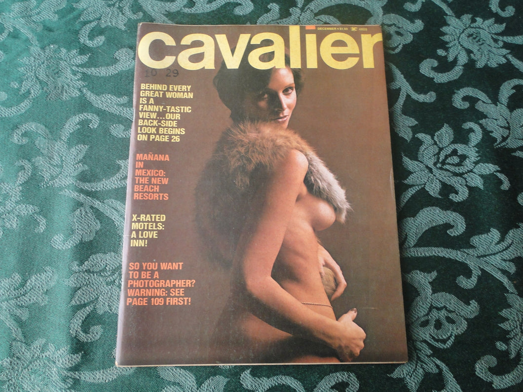 Vintage Nude Erotic Sexy Adult Magazine Cavalier December 1975       JB17