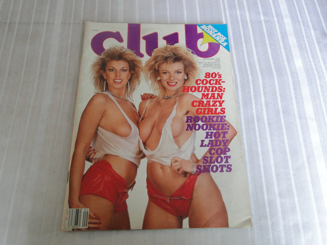 Vintage Nude Erotic Sexy Adult Men's Magazine Club September 1985    146