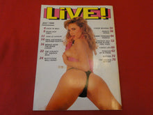 Load image into Gallery viewer, Vintage Nude Erotic Sexy Adult Magazine Live July 1990   P111
