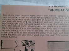 Load image into Gallery viewer, Vintage 1980s Nude Adult Women Wrestling VHS Tape Golden Girls Domination Derby  X4
