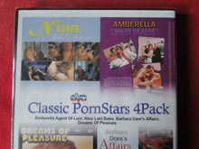 Load image into Gallery viewer, Vintage Adult Erotic Sexy Porn XXX DVD SEALED Classic Pornstars 4 Pack Barbara Dare  NN
