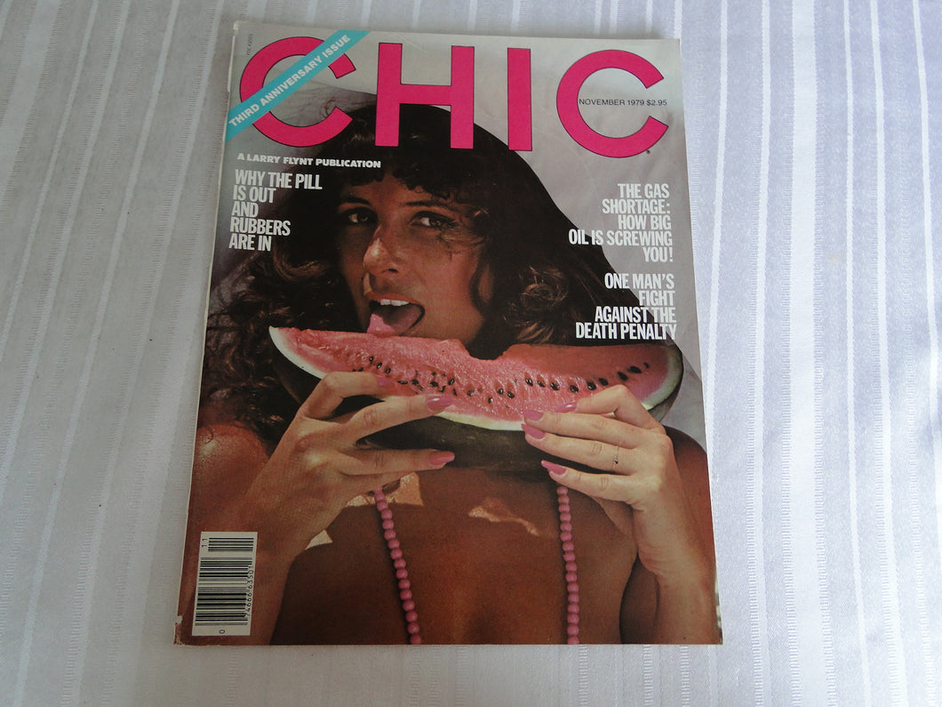 Vintage Nude Erotic Sexy Adult Magazine Chic November 1979      101