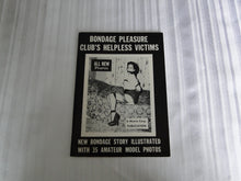 Load image into Gallery viewer, Vintage Nude Erotic Sexy Adult Magazine/Digest/ BDSM Mutrix Bondage Pleasure Club's Helpless Victims 106
