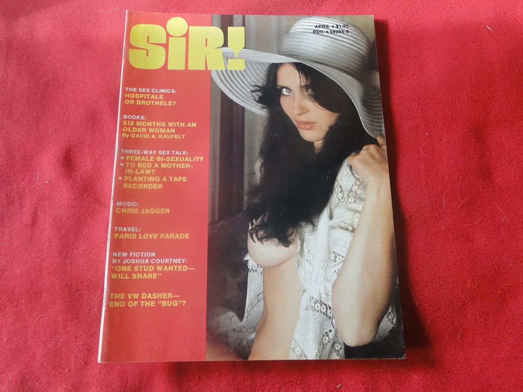 Vintage Nude Erotic Sexy Adult Magazine Sir April 1974       JB1a