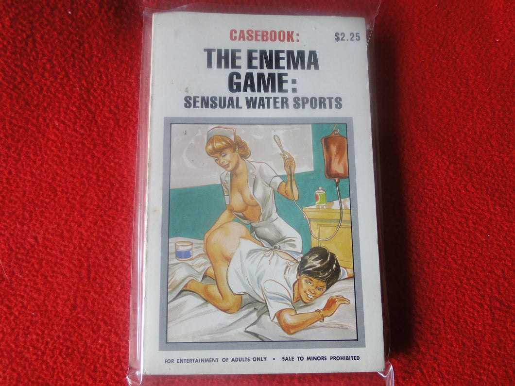 Vintage Adult Paperback Book The Enema Game Sensual Water Sports   G3