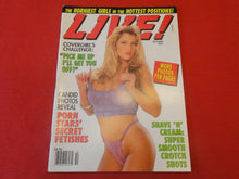 Load image into Gallery viewer, Vintage Nude Erotic Sexy Adult Magazine Live Oct. 1991     P111
