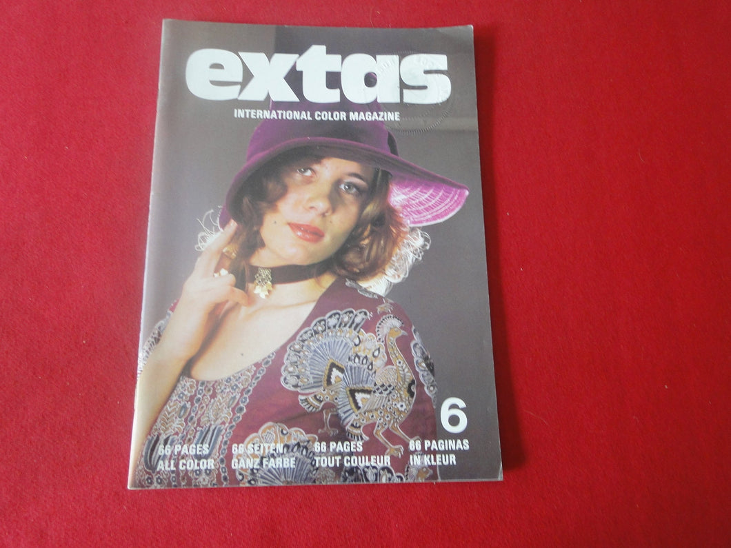 Vintage Nude Erotic Sexy Adult Magazine Extas 6 German       JB40