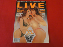 Load image into Gallery viewer, Vintage Nude Erotic Sexy Adult Magazine Live Feb. 1990   P111
