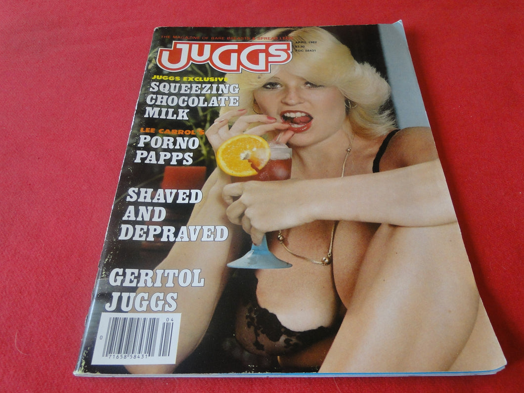 Vintage Nude Erotic Sexy Adult Magazine Juggs April 1982 Bill Ward Eric Stanton          G1