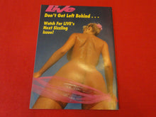 Load image into Gallery viewer, Vintage Nude Erotic Sexy Adult Magazine Live Oct. 1990  P111

