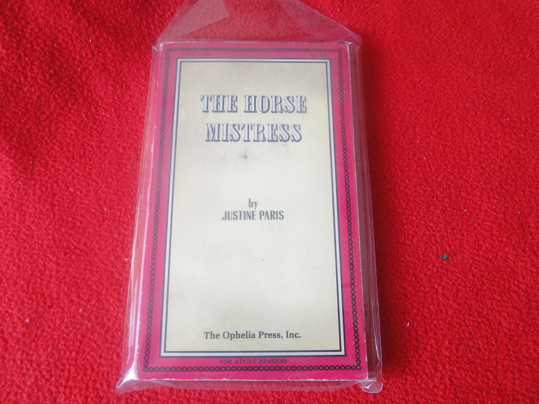 Vintage Erotic Adult Paperback Novel/Book The Horse Mistress   G3
