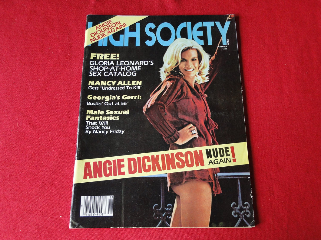 Vintage Nude Erotic Sexy Adult Magazine High Society November 1980      JB25