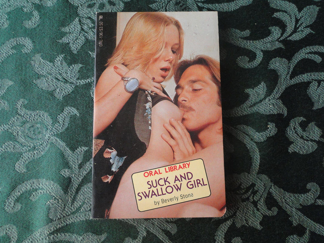 Vintage Adult Erotic Paperback Novel/Book Oral Library Suck and Swallow Girl     P84