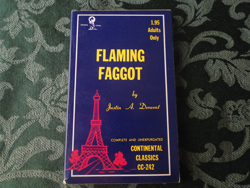 Vintage Adult Erotic Paperback Novel/Book Flaming Faggot          P84