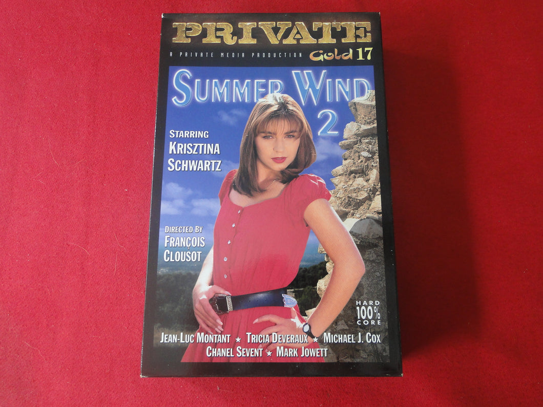 Vintage Adult XXX VHS Porn Tape Movie Private Summer Wind 2 Krisztina Schwartz   X20