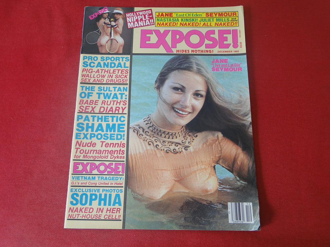 Vintage Nude Erotic Sexy Adult Magazine Expose December 1982    JB65