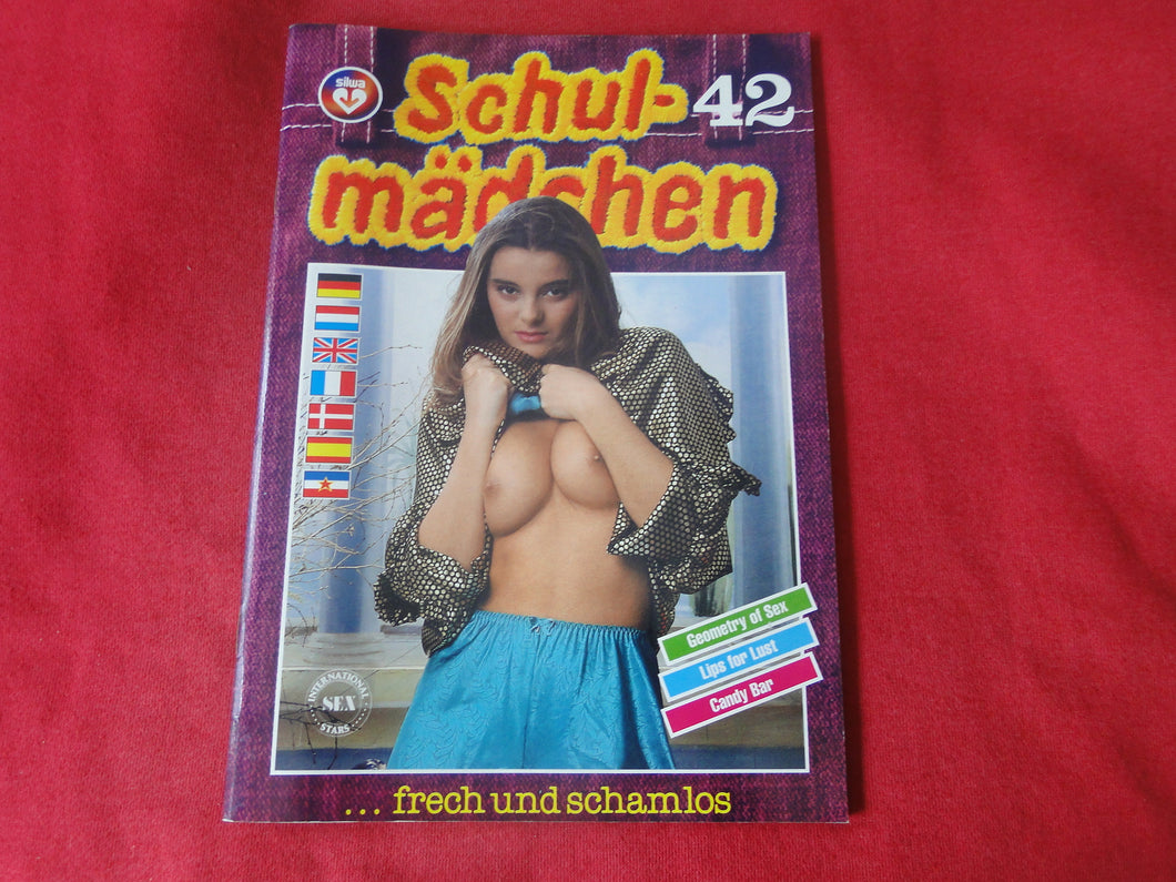 Vintage Nude Erotic Sexy Adult Magazine Schul-Madchen #42 1990    JB56