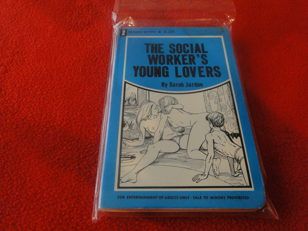 Vintage Erotic Adult Paperback Book/Novel The Social Worker's Young Lovers   G4