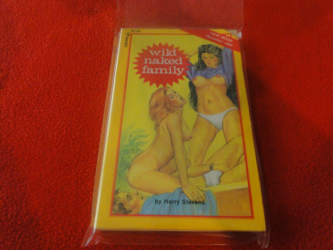 Vintage Erotic Adult Paperback Book/Novel Wild Naked Family 1984    G4