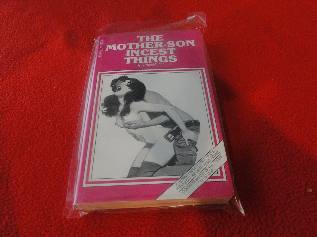 Vintage Erotic Adult Paperback Book/Novel The Mother Son Incest Thing   G4