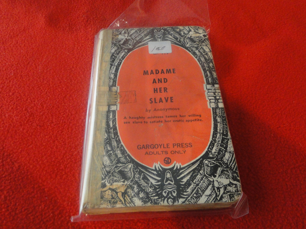 Vintage Erotic Adult Paperback Book/Novel Madame and Her Slave     G4