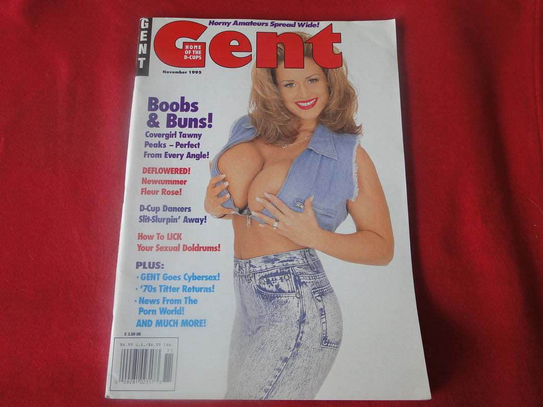 Vintage Nude Erotic Sexy Adult Big Tit Magazine Gent November 1995      #