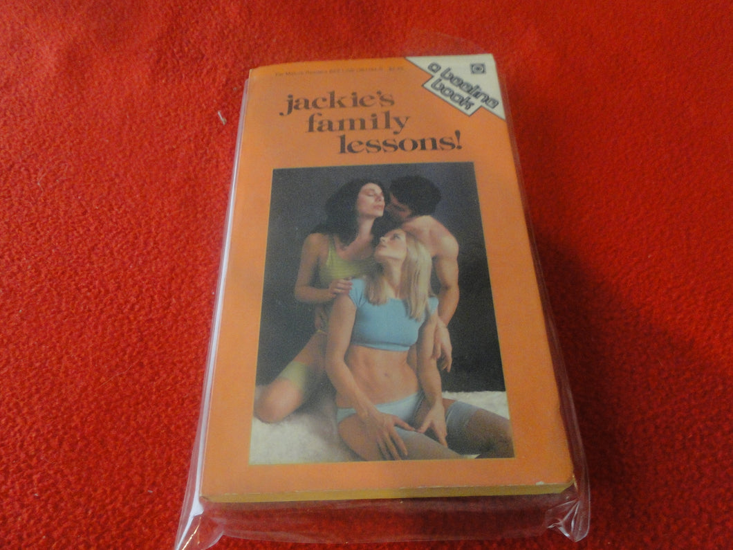 Vintage Erotic Adult Paperback Book/Novel Jackie's Family Lessons Beeline   G4