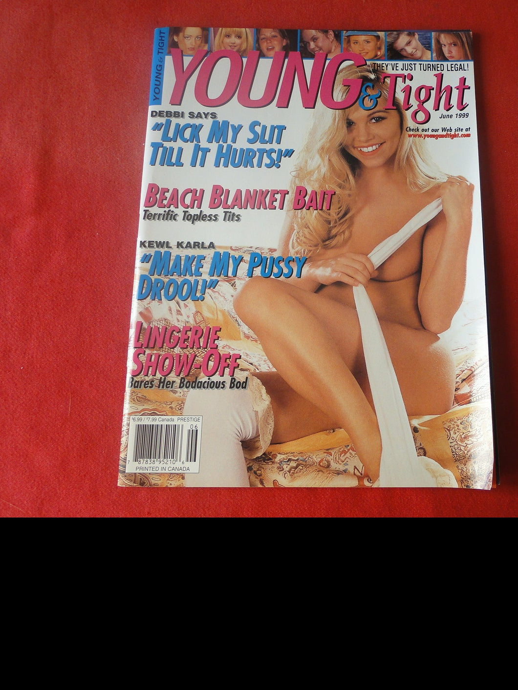Vintage Nude Erotic Sexy Adult Magazine Young & Tight June 1999        P95