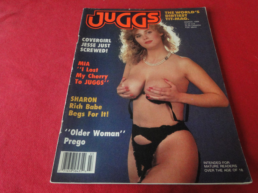 Vintage Nude Erotic Sexy Adult Magazine Juggs March 1989          69