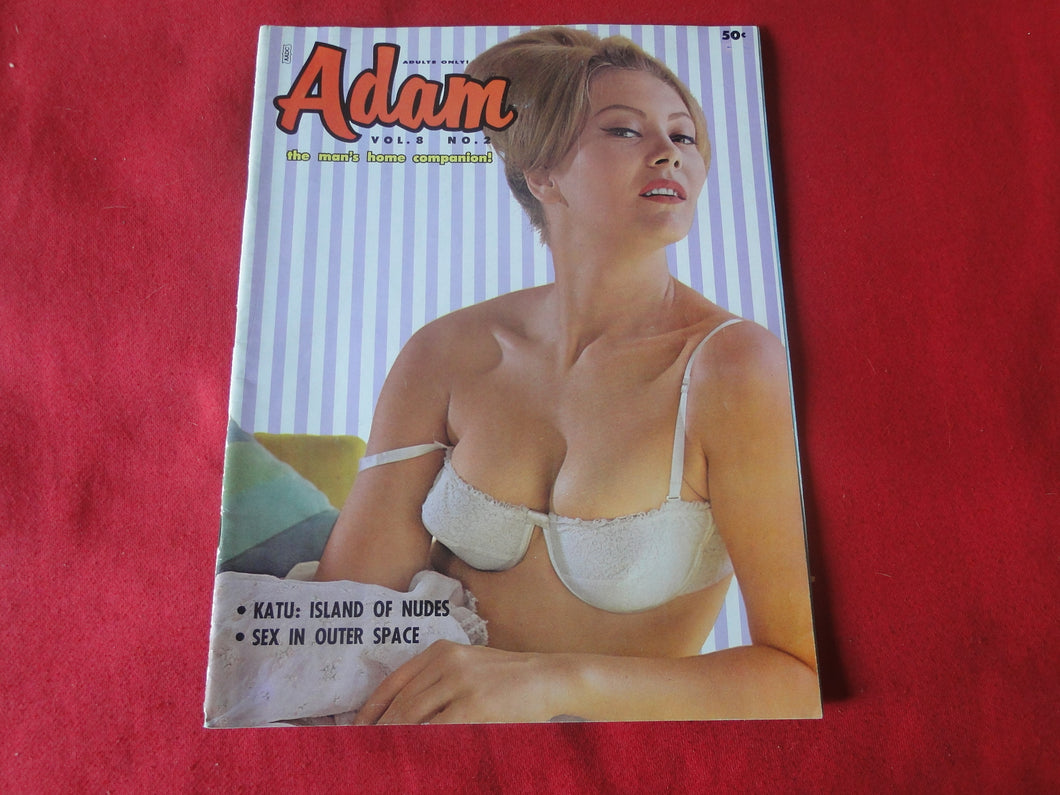 Vintage Nude Erotic Sexy Adult Magazine Adam 1964     JB2f