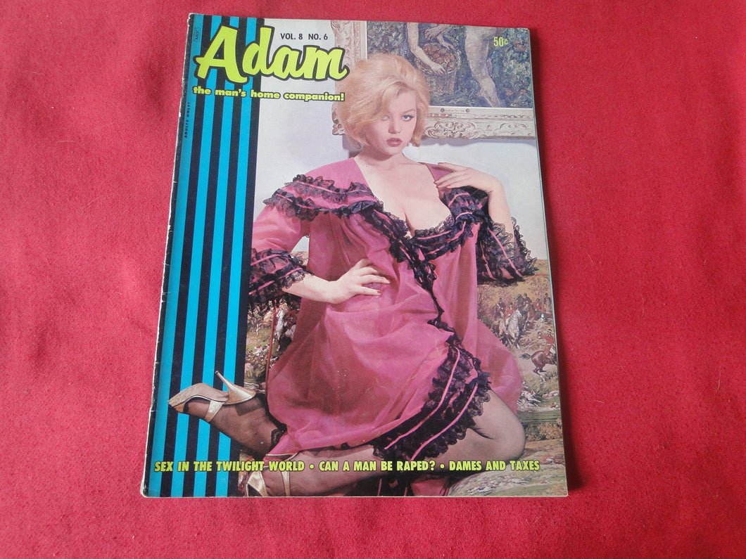 Vintage Nude Erotic Sexy Adult Magazine Adam 1964     JB2g