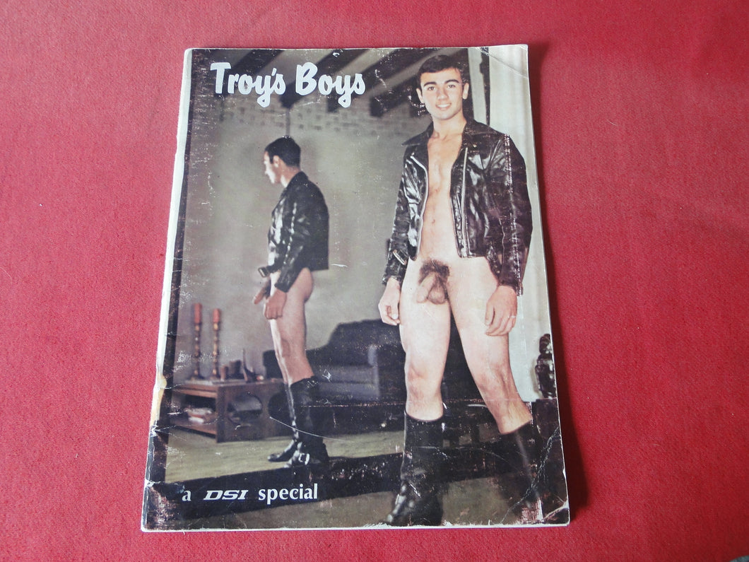 Vintage Adult Erotic Sexy Magazine Gay Interest Troy's Boys DSI NOT PERFECT RARE  JB1