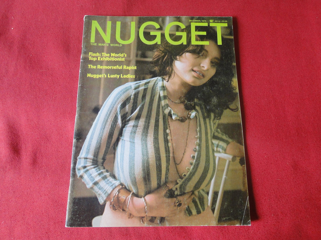 Vintage Nude Erotic Sexy Adult Magazine Nugget December 1974      JB2