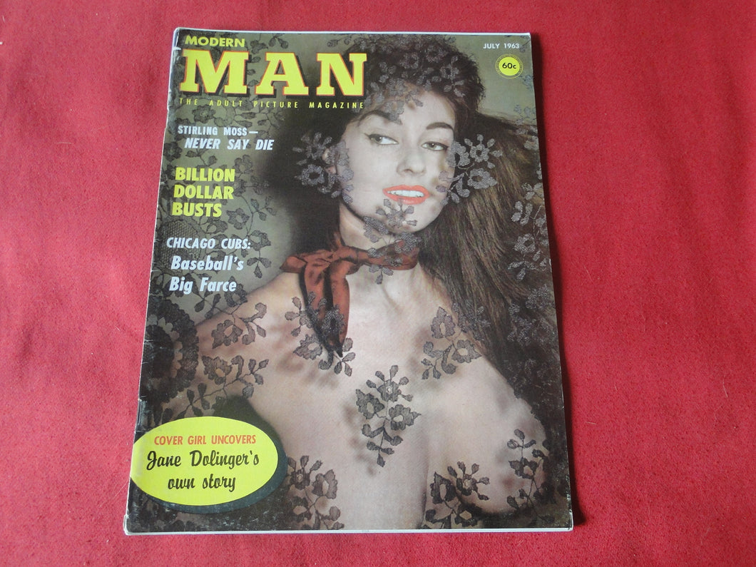 Vintage Nude Erotic Sexy Adult Magazine Modern Man July 1963     JB2